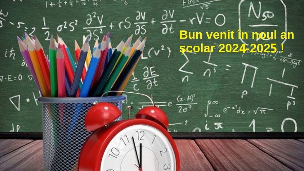 Bun venit în noul an şcolar 2024-2025 !