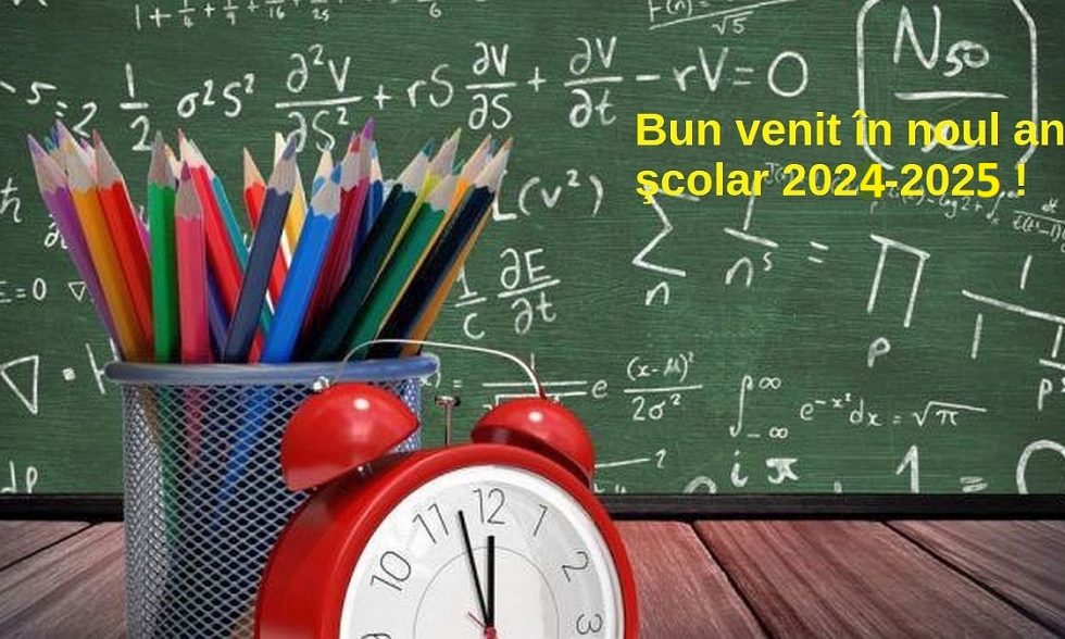 Bun venit în noul an şcolar 2024-2025 !